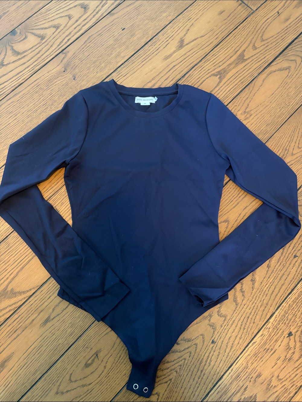 Good American navy bodysuit